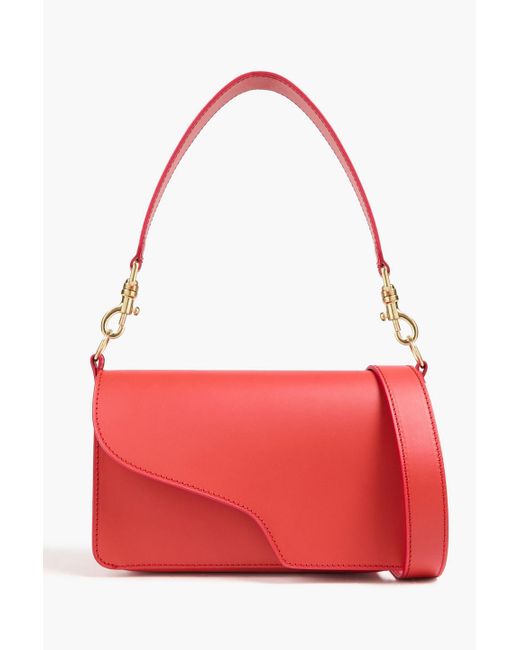 Atp Atelier Red Assisi Leather Shoulder Bag