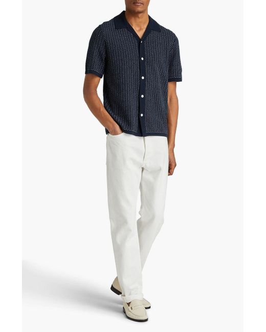Rag & Bone Avery hemd aus jacquard aus einer baumwollmischung in Blue für Herren