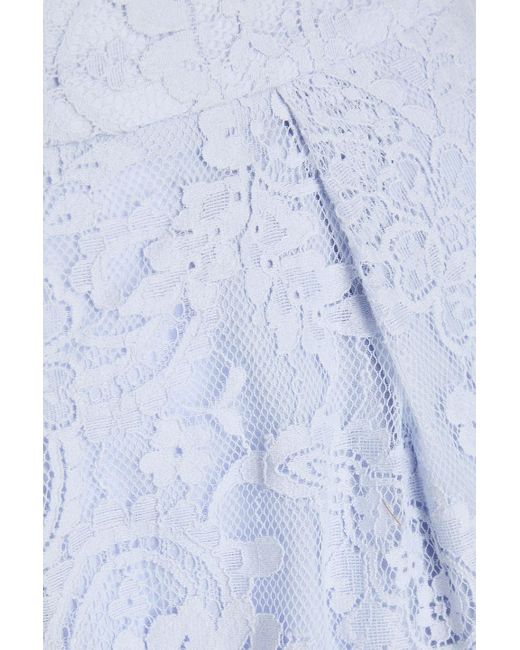 Zimmermann Blue Cotton-blend Corded Lace Tapered Pants