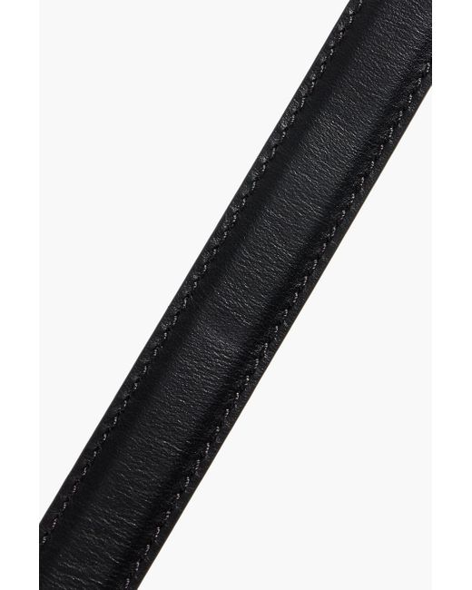Versace Black Leather Belt for men