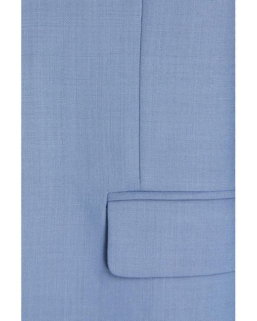Paul Smith Blue Grain De Poudre Wool Suit for men
