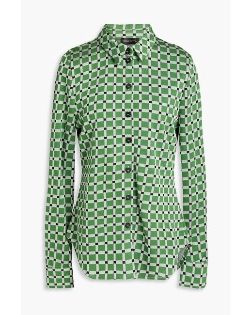 Stine Goya Green Sabina Jacquard-knit Shirt
