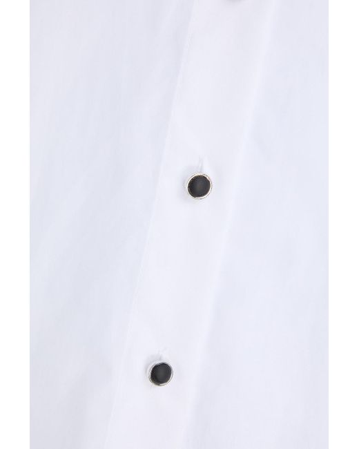 Rag & Bone White Eve Cotton-Poplin Shirt