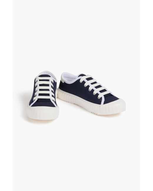 Claudie Pierlot Blue Adrien Canvas Sneakers