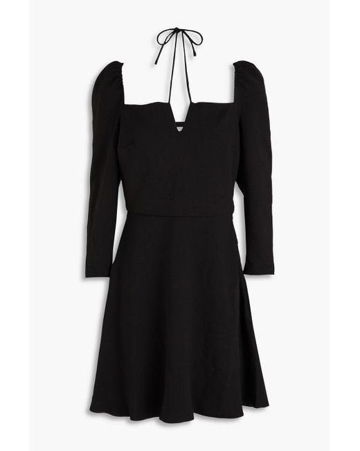 Ba&sh Black Crepe Mini Dress