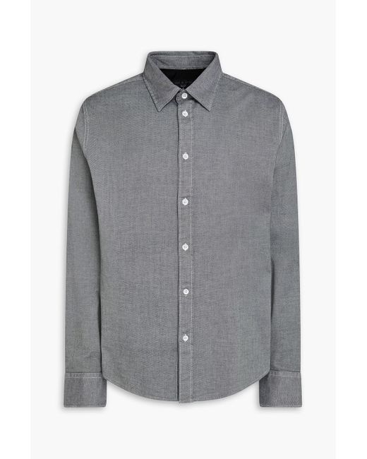 Rag & Bone Gray Tomlin Cotton-Blend Piqué Shirt for men
