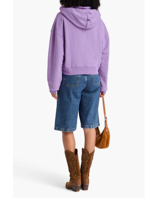 IRO Purple French Cotton-Terry Hoodie