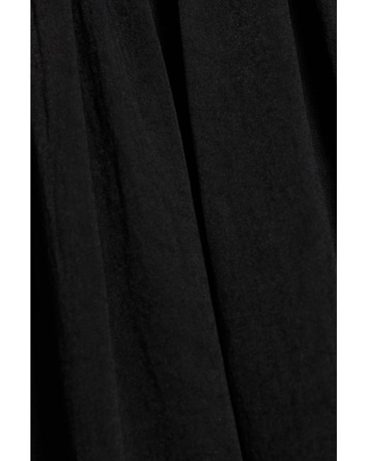 Rag & Bone Black Bailey Gathered Voile Midi Dress