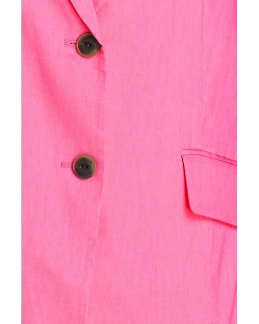 Rag & Bone Pink Charles Linen-blend Blazer
