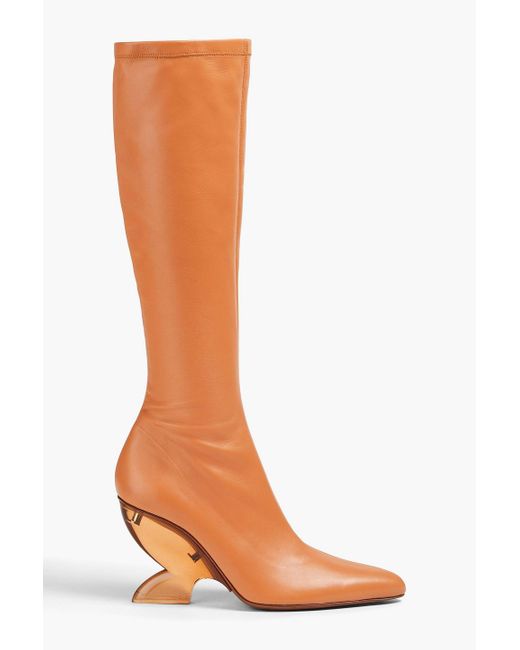 Zimmermann Brown Leather Knee Boots