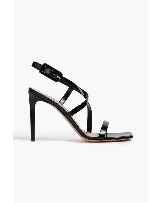 Gianvito Rossi Metallic Lindsay 95 Leather Sandals