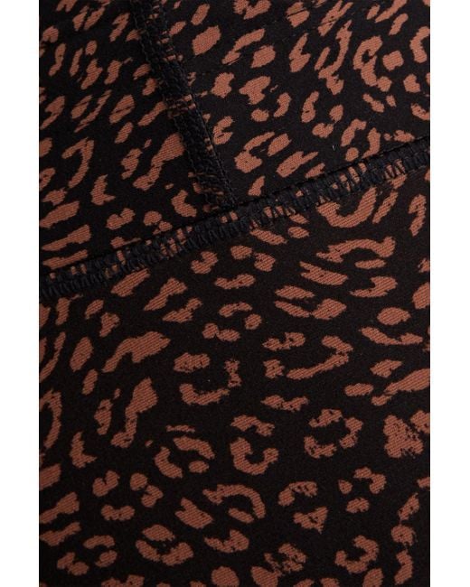 The Upside Brown Leo Leopard-print Stretch leggings