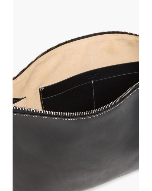 Jil Sander Black Leather Shoulder Bag