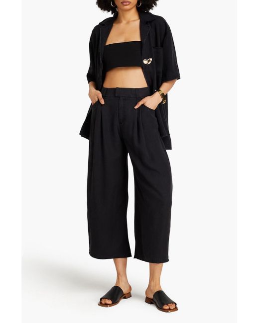 Mother Of Pearl Black Cropped culottes aus TM
