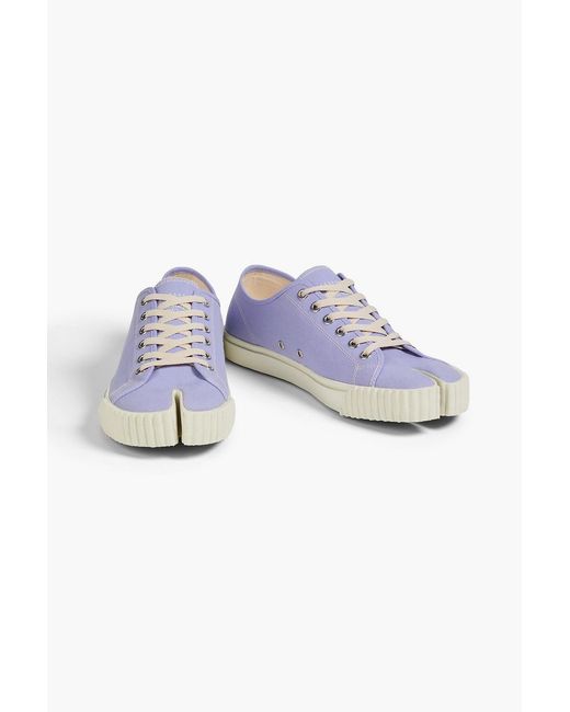 Maison Margiela Blue Tabi Split-Toe Canvas Sneakers for men