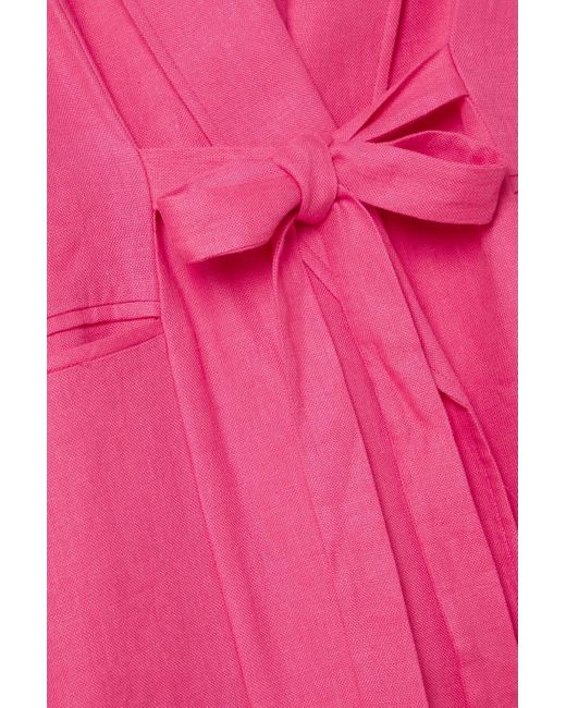 Bondi Born Pink Kokomo linen blazer