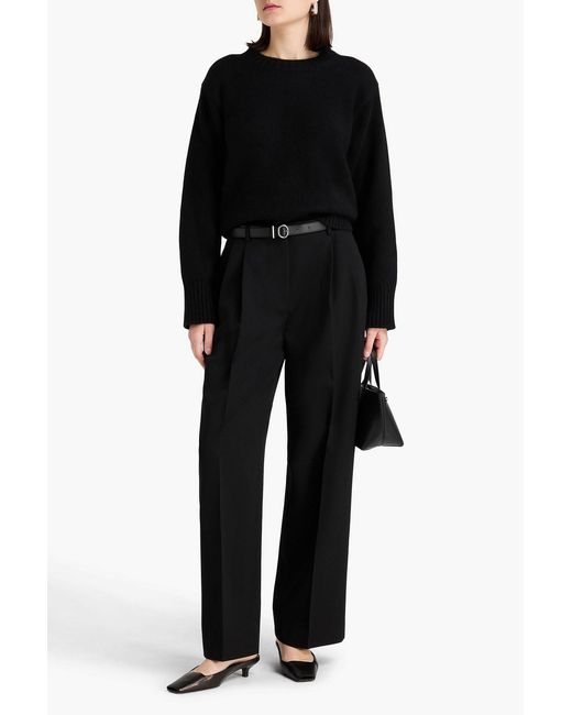 Jil Sander Black Cashmere-Blend Sweater