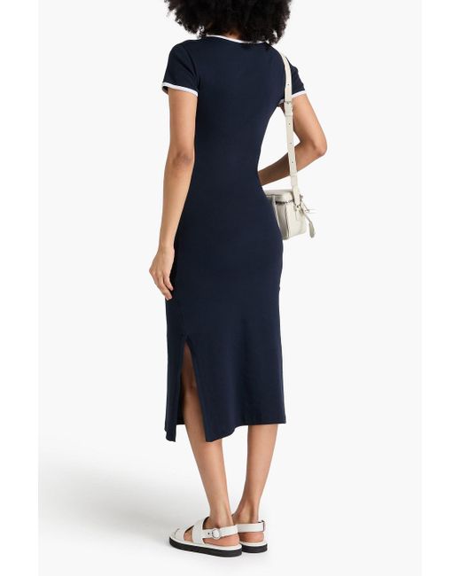 Claudie Pierlot Blue Midikleid aus baumwoll-jersey