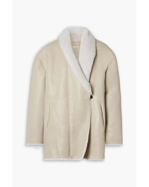 Isabel Marant White Elanore Shearling Jacket