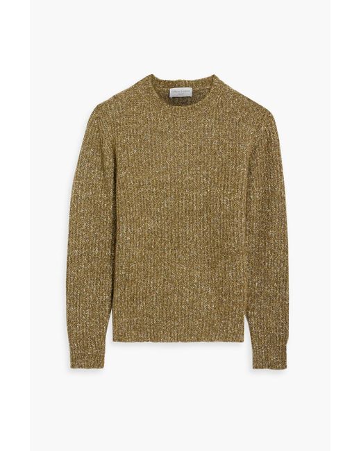 Officine Generale Green Marco Ribbed Alpaca-blend Sweater for men