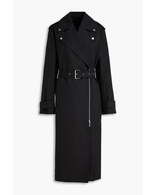 Totême  Black Cotton Trench Coat