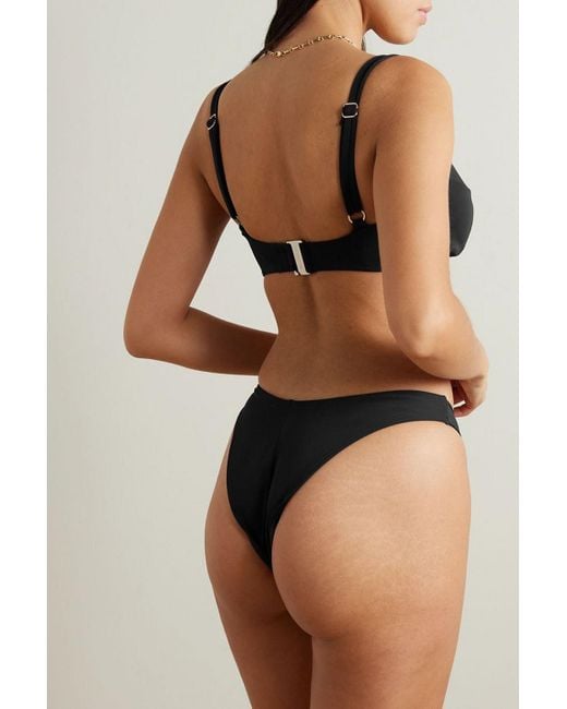 Form and Fold Black The Base Bikini Top