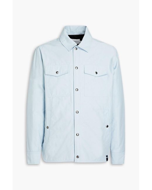 Maison Kitsuné Blue Cotton-blend Shell Overshirt for men