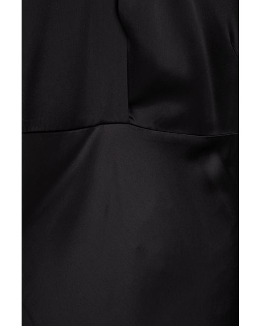 Nicholas Black Ambra Chain-embellished Satin Halterneck Gown