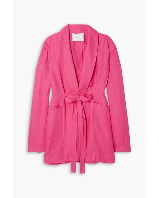 Bondi Born Pink Kokomo linen blazer