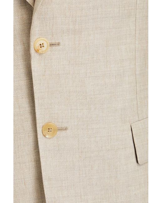 Paul Smith Natural Slim-fit Linen And Wool-blend Blazer for men