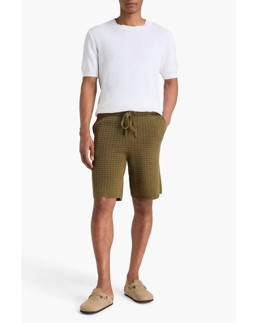 The Elder Statesman Green Cotton Shorts for men