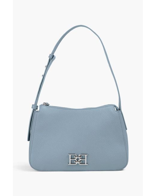 Bally Blue B-Chain Pebbled-Leather Shoulder Bag