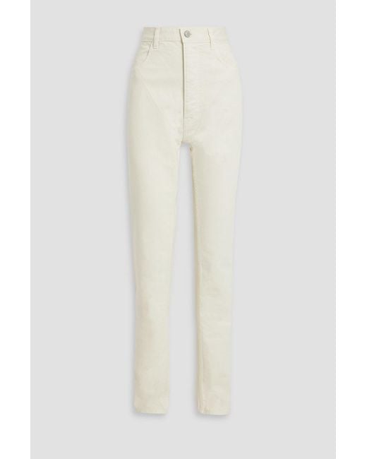 Magda Butrym White High-rise Slim-leg Jeans