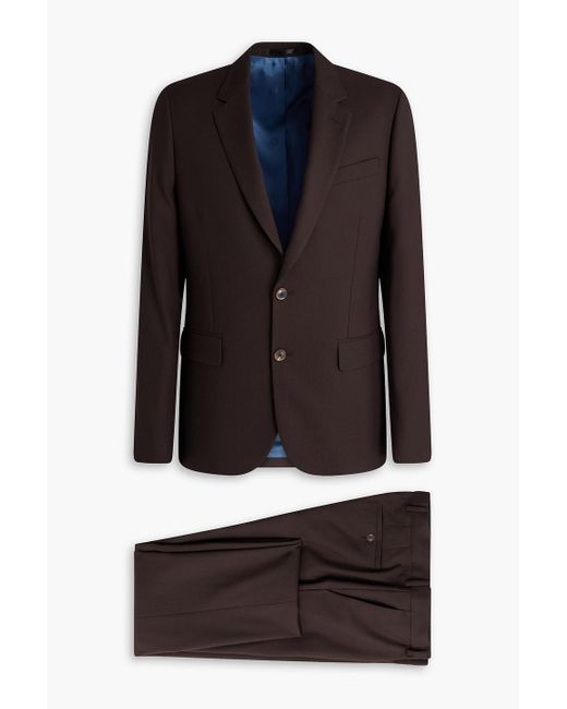 Paul Smith Black Wool-twill Suit for men