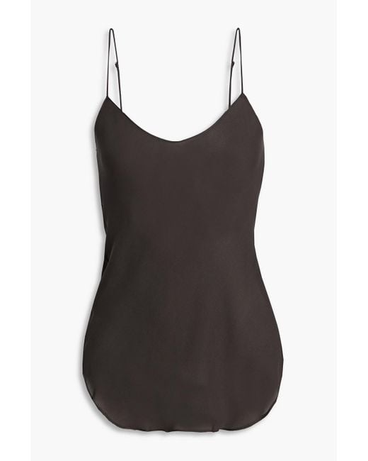 Nili Lotan Black Isabella Silk Crepe De Chine Camisole
