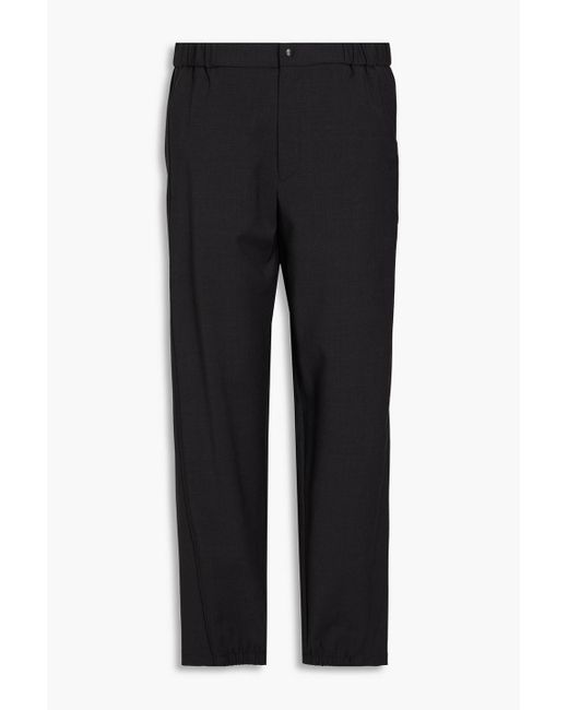 Emporio Armani Black Wool-crepe Pants for men