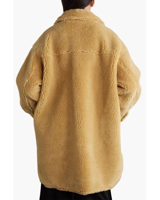 Oversized faux clearance shearling coat