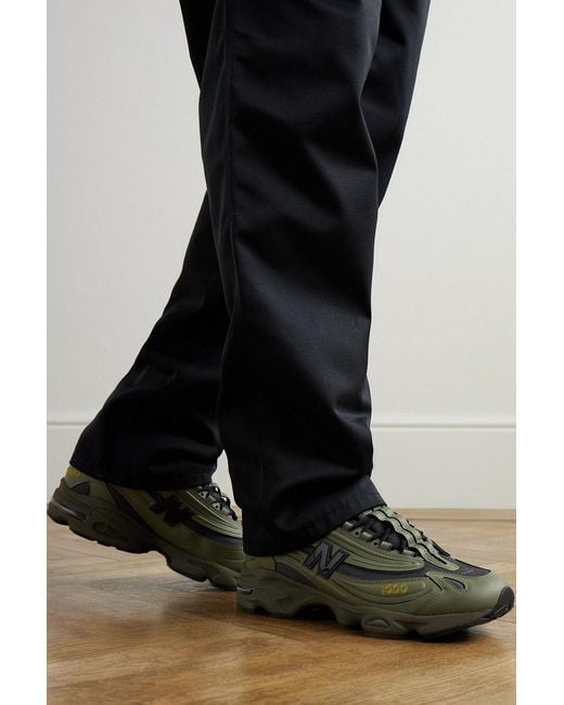 New Balance Green M1000 Embroidered And Mesh Sneakers for men
