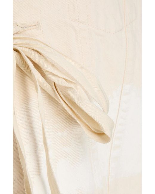Marni Natural Striped Denim Jacket
