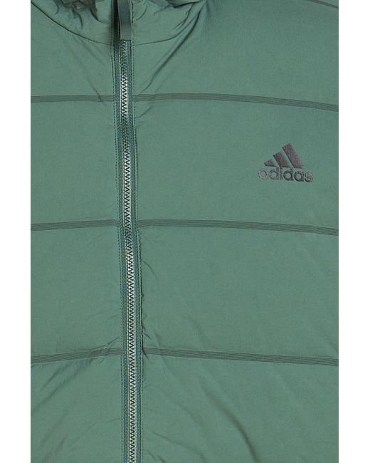 Adidas Originals Green Helionic Quilted Shell Jacket for men