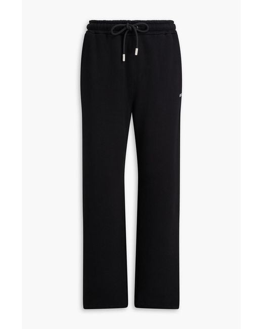 Off-White c/o Virgil Abloh Black French Cotton-Terry Sweatpants for men