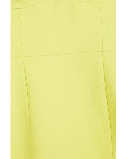 Rebecca Vallance Yellow Piero robe aus crêpe mit kettendetail