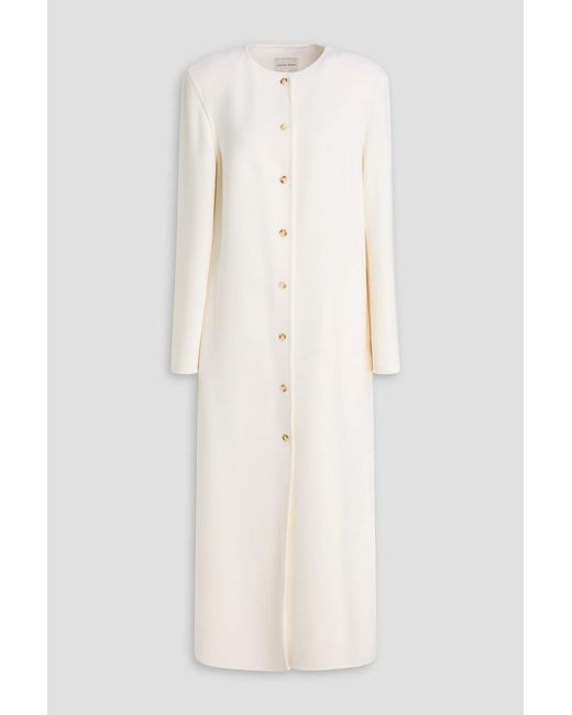 Loulou de Saison White Martil Wool And Cashmere-Blend Coat