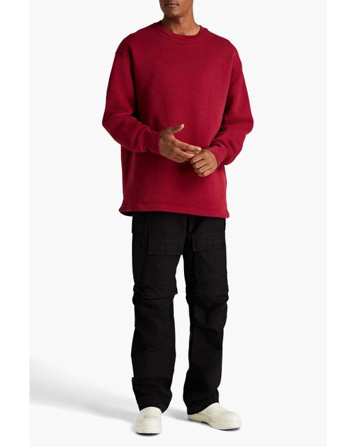 Acne Sweatshirt aus baumwollfleece mit stickereien in Red für Herren