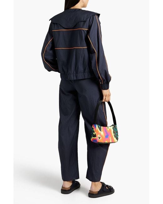 Ganni Blue Shell Jacket