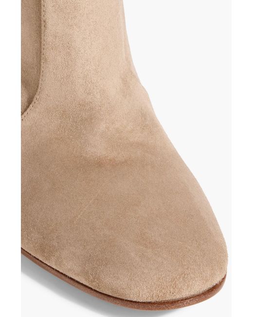 Gianvito Rossi Brown Glen 85 Suede Knee Boots