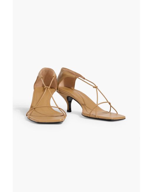 Totême  Natural The Knot Leather Sandals