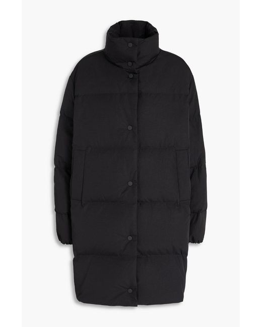 Theory Black Quilted Shell Down Coat