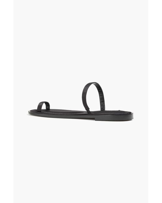 A.Emery Black Turi Satin Sandals