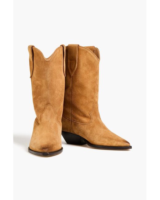 Isabel Marant Brown Duerto Suede Ankle Boots
